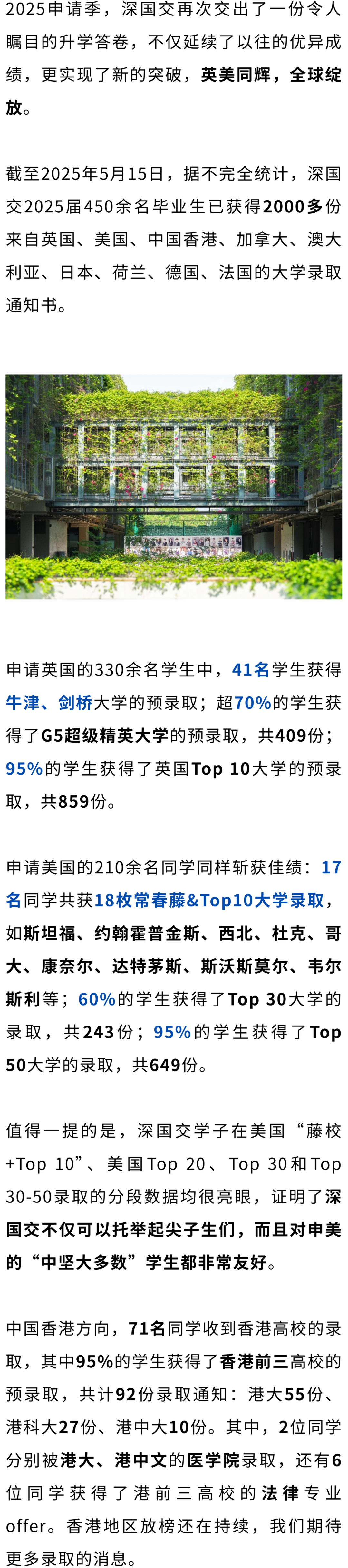 59枚(牛剑+藤校+美本TOP10)｜深国交2025届毕业生全球本科录取  深国交 深圳国际交流学院 数据 毕业季 第2张